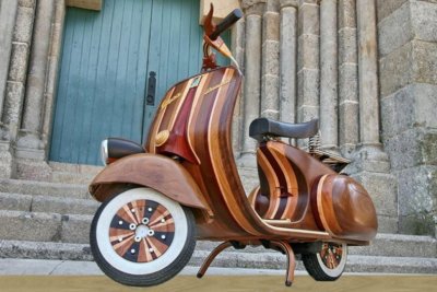 Leonardoda symbool Afscheid Vespa Woody | Woodworking.nl