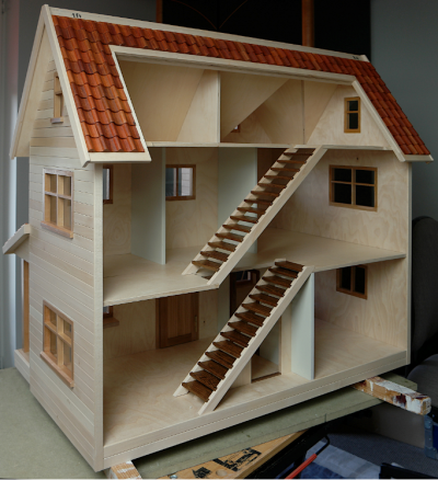 Sluiting Sluimeren hout trappen maken voor poppenhuis | Woodworking.nl