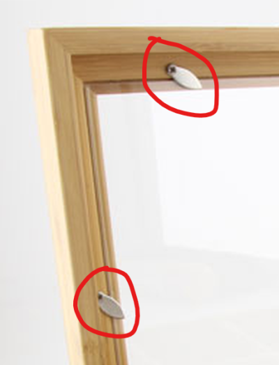 Intentie Autonomie formaat Hoe heten dit soort clipjes om glas te bevestigen? | Woodworking.nl