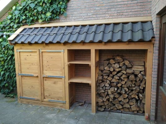 vliegtuig Verrijken patrouille Afdakje voor houtopslag bouwen | Woodworking.nl