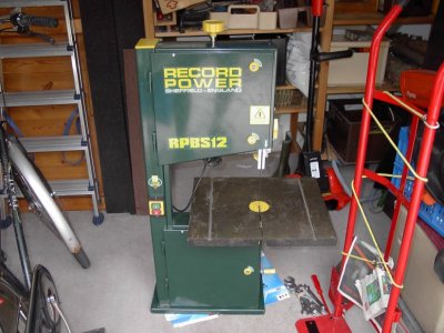 M n eerste lintzaagje Record Power RPBS12 Woodworking