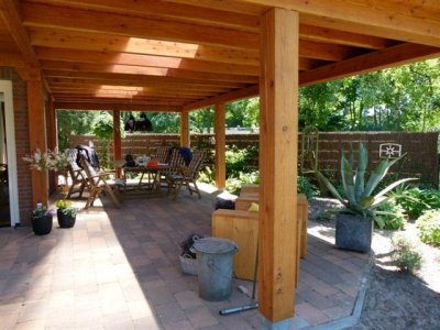 tint Thermisch Leninisme Overkapping (open veranda) van 7m x 6m | Woodworking.nl