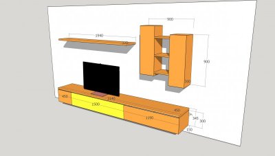 Interactie Stereotype animatie 3 meter lange zwevende kast tegen muur monteren? (zonder kieren) |  Woodworking.nl