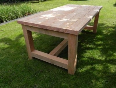 bevel niets hoeveelheid verkoop Douglas tuintafel | Woodworking.nl