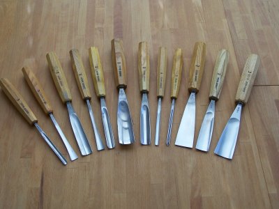 Te koop set houtsnijbeitels Pfeil Woodworking.nl