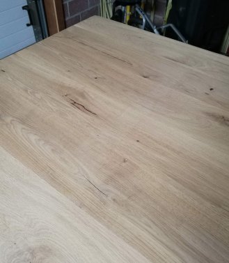 vlekken strepen kleurverschil op tafelblad bij lakken woodworking nl