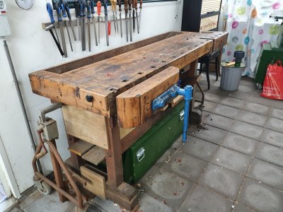 Aangeboden: werkbank: verkocht onder | Woodworking.nl