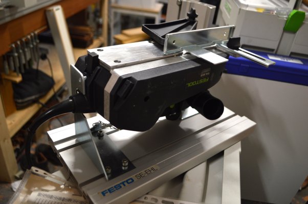 Verstrikking Kijker web Festool EHL 65 elecktrische handschaaf met module om de machine als kleine  vlakbank te gebruiken | Woodworking.nl